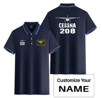 Thumbnail for Cessna 208 & Plane Designed Stylish Polo T-Shirts (Double-Side)