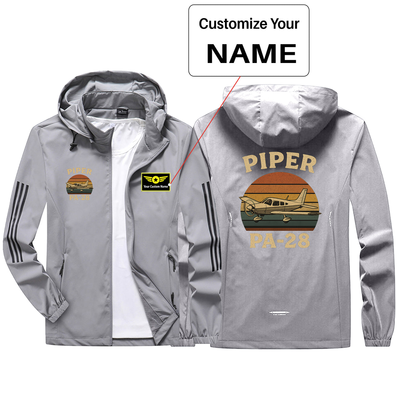 Retro Piper PA-28 Design Sport & Running Jackets
