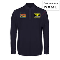 Thumbnail for Retro Fighter Jet F16 Designed Long Sleeve Polo T-Shirts