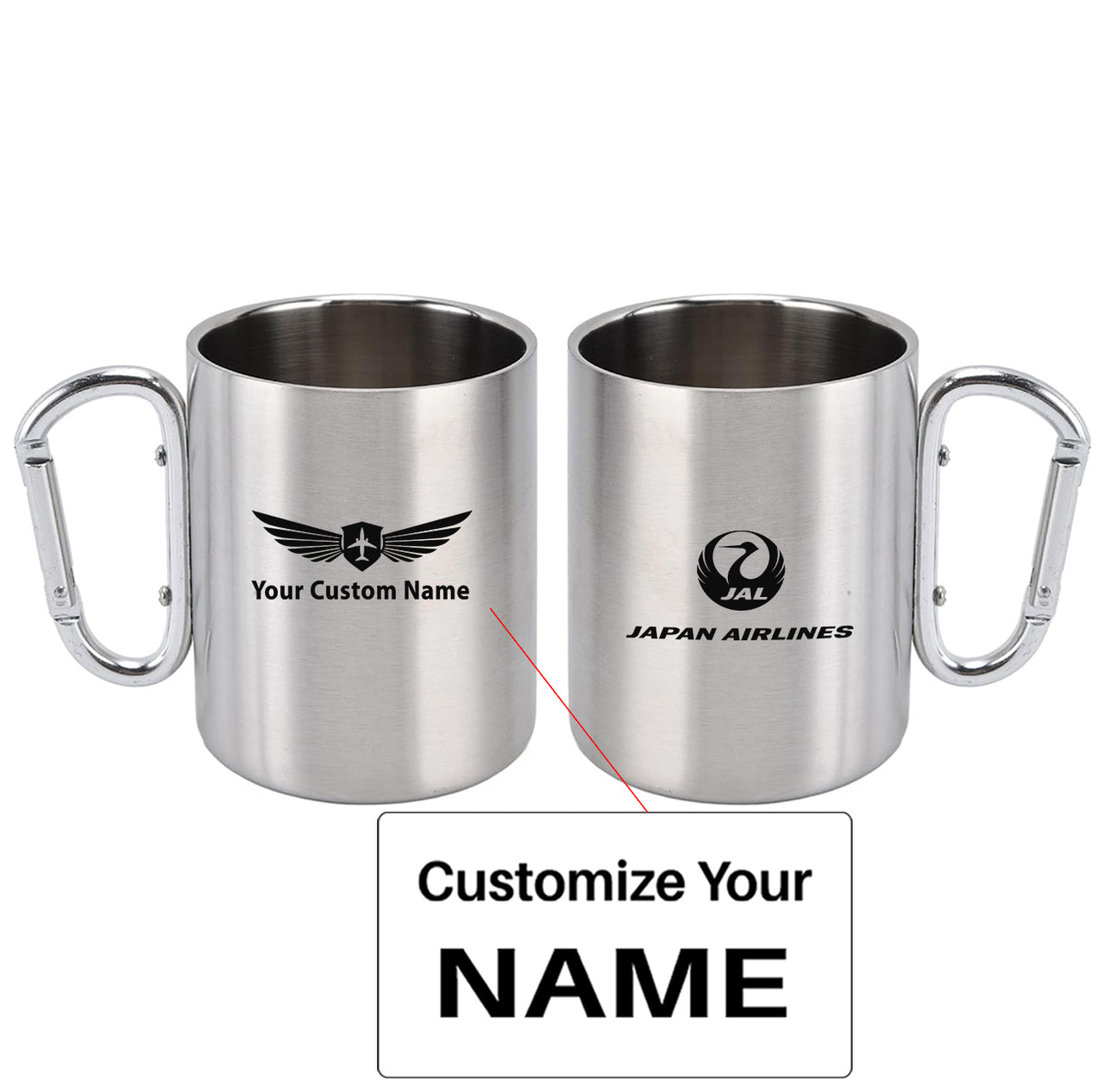 Japan Airlines Designed Stainless Steel Outdoors Mugs
