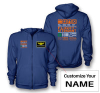 Thumbnail for Flight Attendant Label Designed Zipped Hoodies