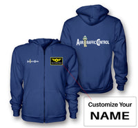 Thumbnail for Air Traffic Control Designed Zipped Hoodies