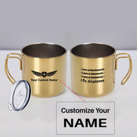 Thumbnail for I Fix Airplanes Designed Stainless Steel Portable Mugs