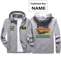 Thumbnail for Retro Fighter Jet F16 Design Sport & Running Jackets
