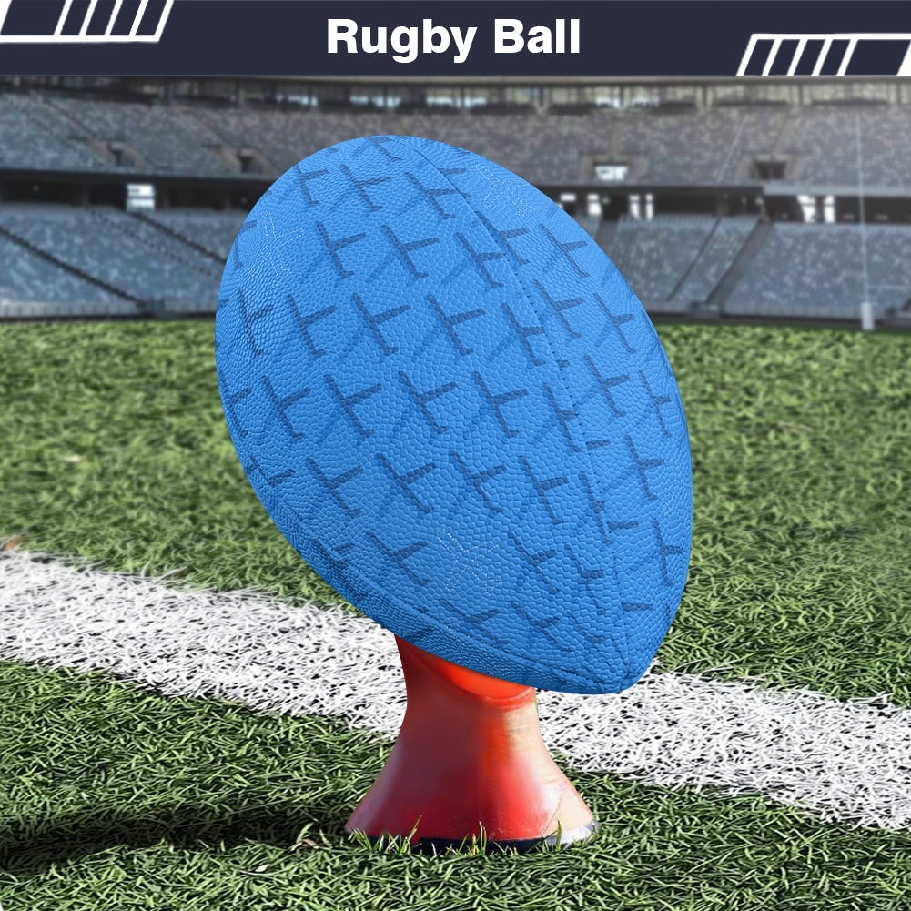 Blue Seamless Airplanes Designed Rugby