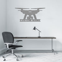 Thumbnail for Drone Silhouette Designed Wall Metal Signs