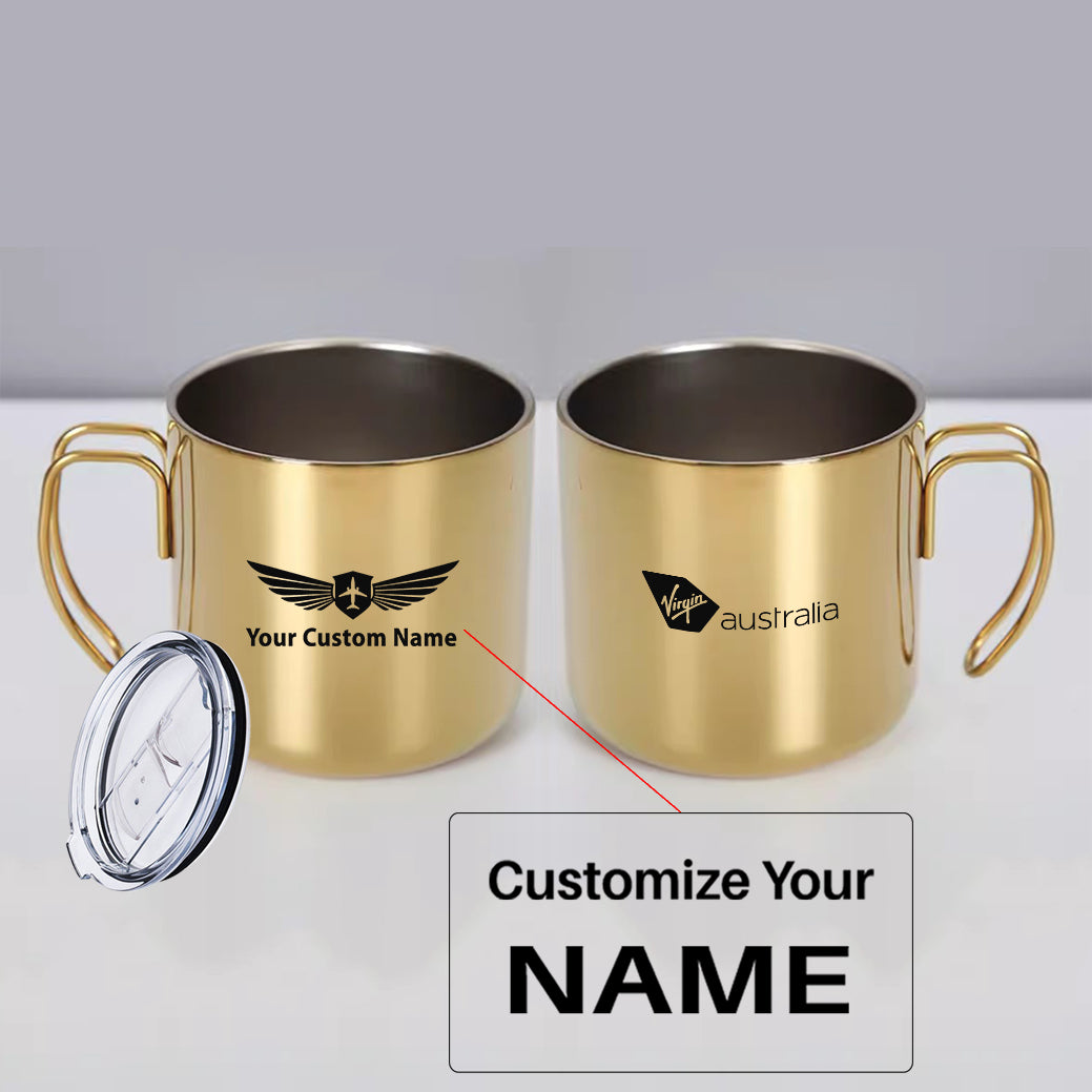 Virgin Atlantic- Airlines Designed Stainless Steel Portable Mugs