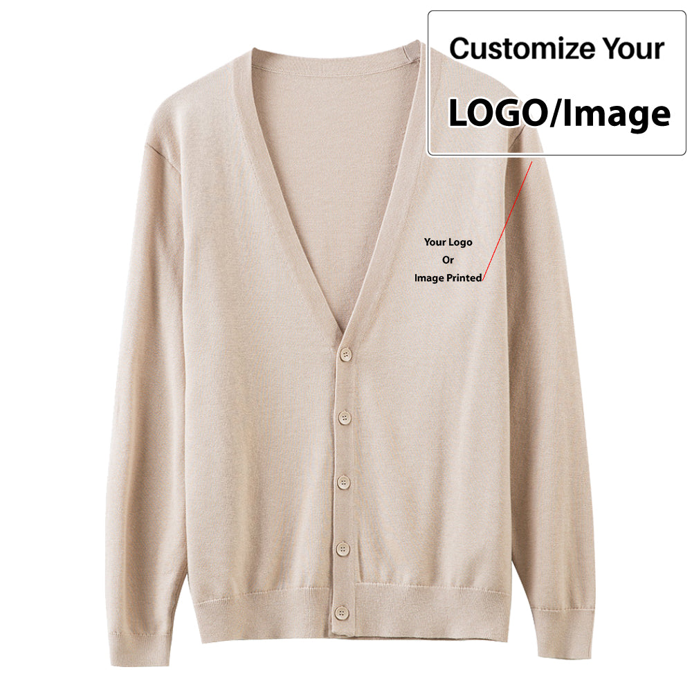 Custom Design Image Logo Designed Cardigan Sweaters