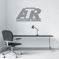 Thumbnail for ATR & Text Designed Wall Metal Signs