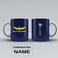 Thumbnail for Aviation Alphabet Designed Ceramic White Mugs