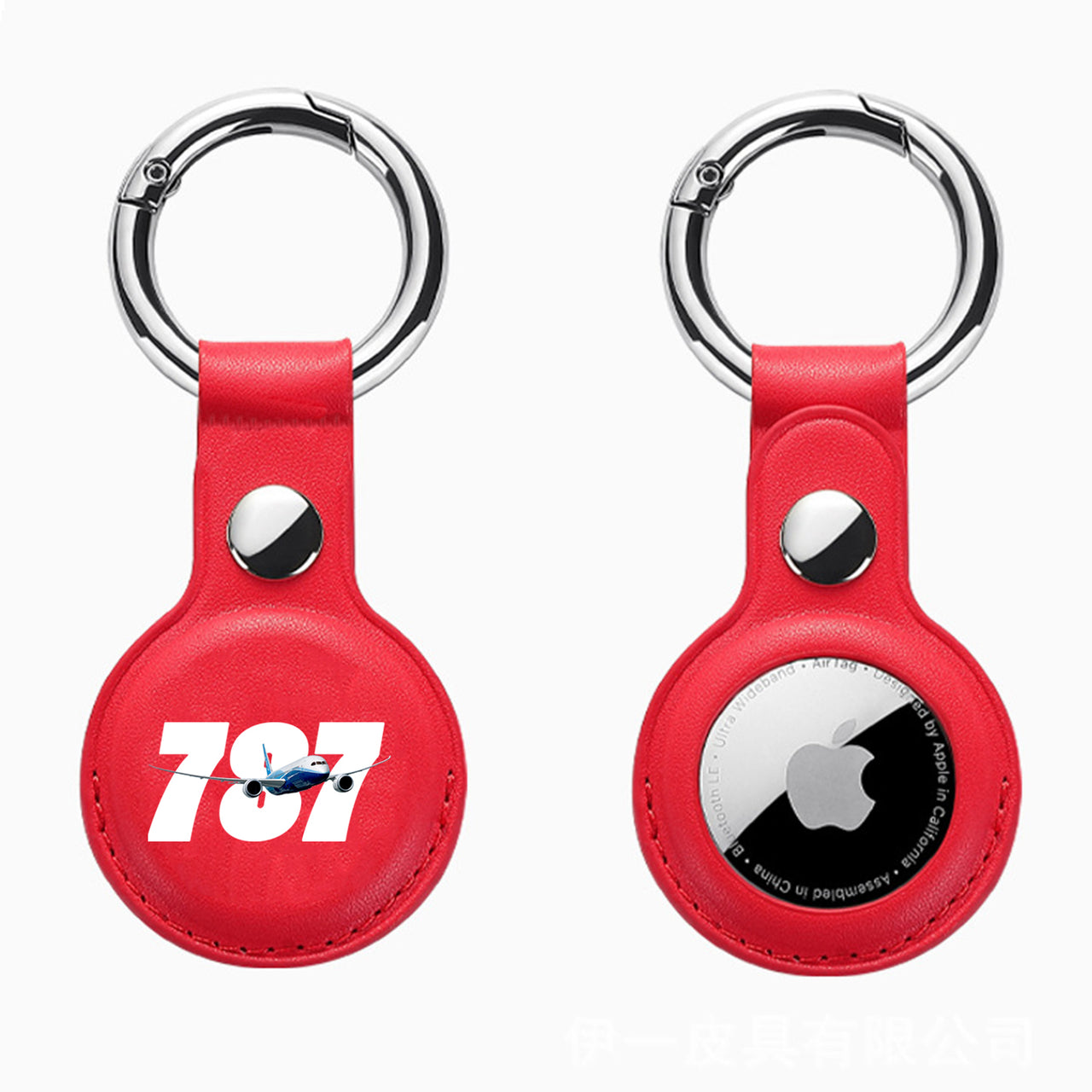 Super Boeing 787 Design Airtags Leather Cases