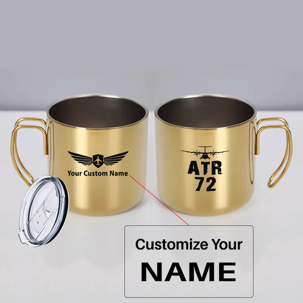 ATR-72 & Plane Designed Stainless Steel Portable Mugs