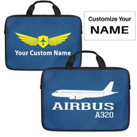 Thumbnail for Airbus A320 Printed Designed Laptop & Tablet Bags