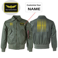 Thumbnail for Born To Fly Opacity Designed Embroidered Patch Attachable Jackets