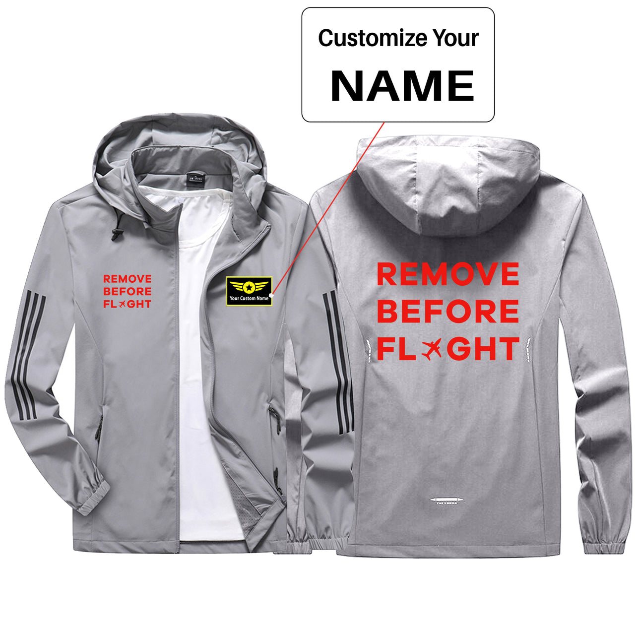 Remove Before Flight Sport & Running Jackets