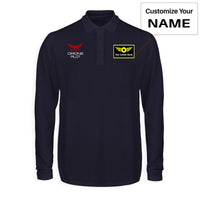 Thumbnail for Drone Pilot Designed Long Sleeve Polo T-Shirts
