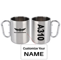 Thumbnail for A310 Text Designed Stainless Steel Outdoors Mugs
