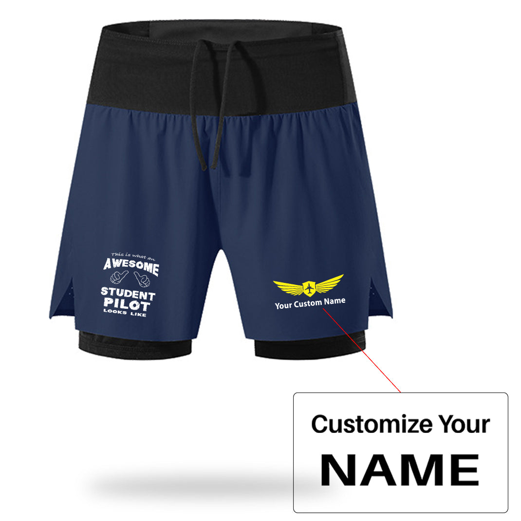 Student Pilot Designed Quick Dry Fitness Shorts