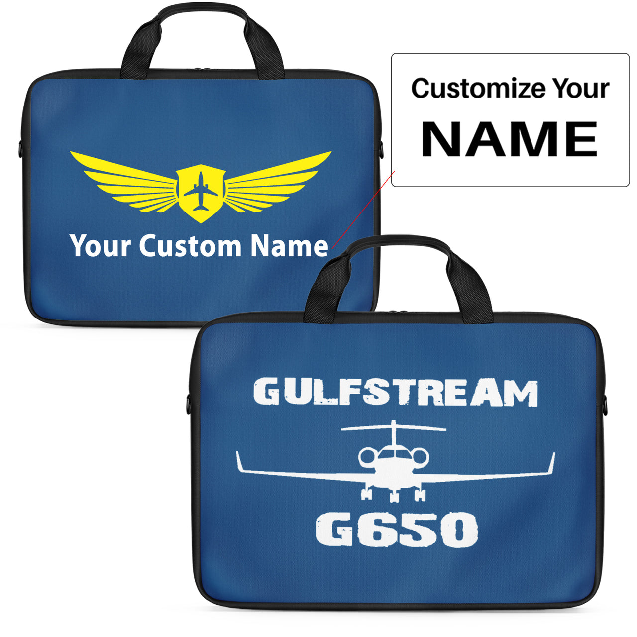 Gulfstream G650 & Plane Designed Laptop & Tablet Bags