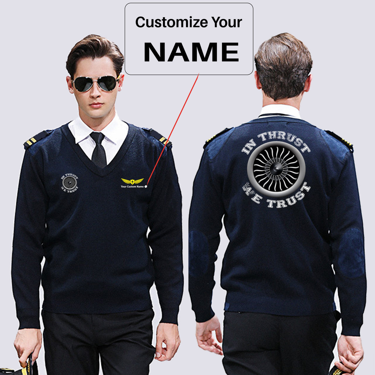 In Thrust We Trust (Vol 2) Designed Wool Pilot Sweaters