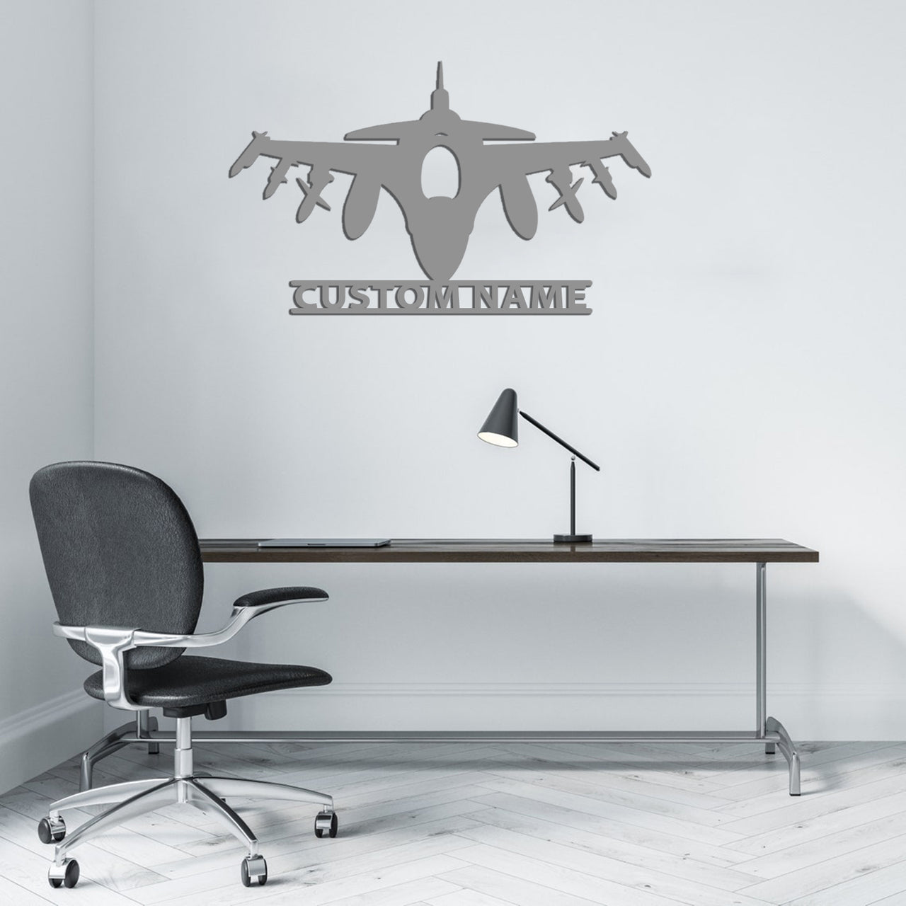 Fighter Jet 16 Silhouette Designed Wall Metal Signs