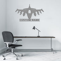 Thumbnail for Fighter Jet 16 Silhouette Designed Wall Metal Signs