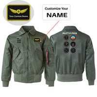Thumbnail for Pilot's 6 Pack Designed Embroidered Patch Attachable Jackets