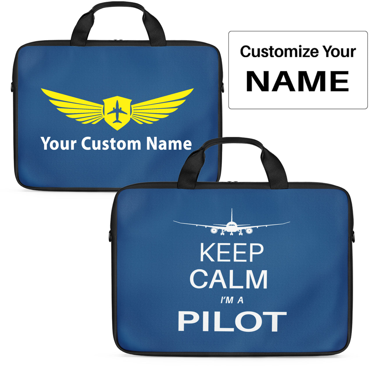Pilot (777 Silhouette) Designed Laptop & Tablet Bags