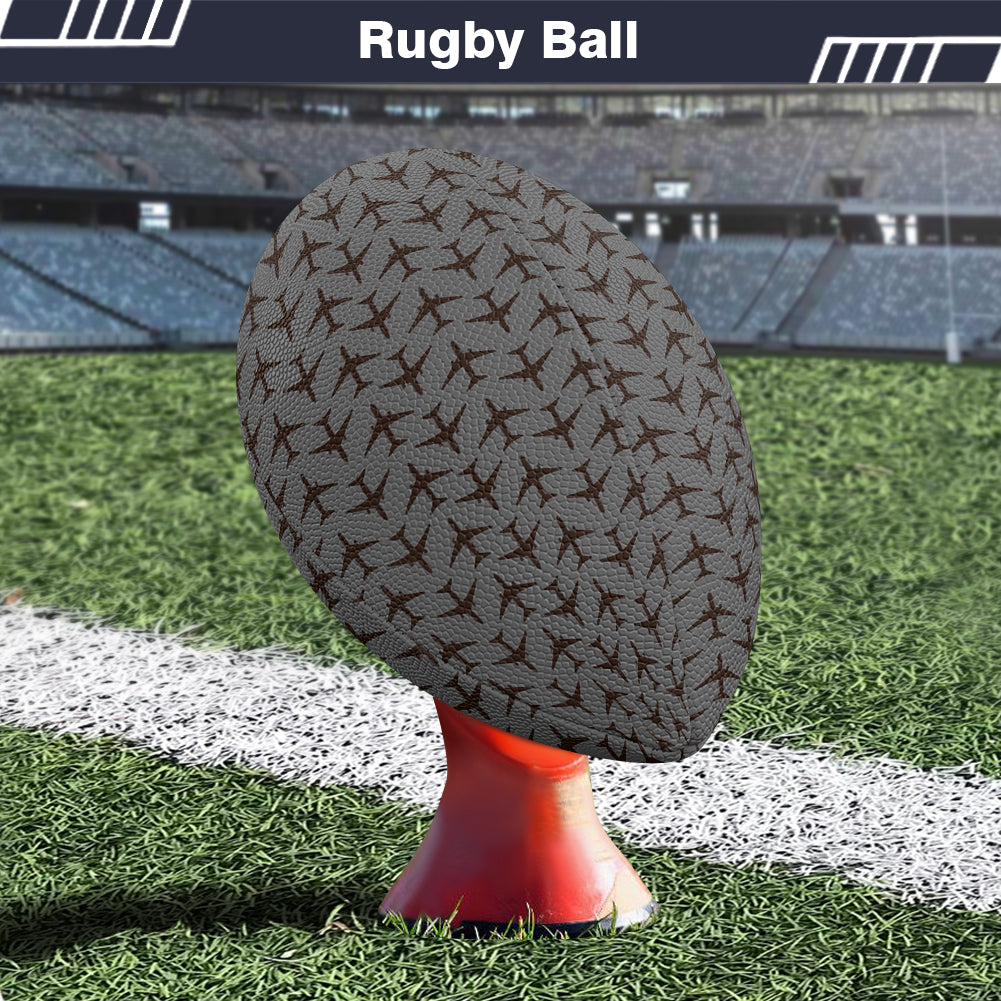 Perfectly Sized Seamless Airplanes Gray Designed Rugby