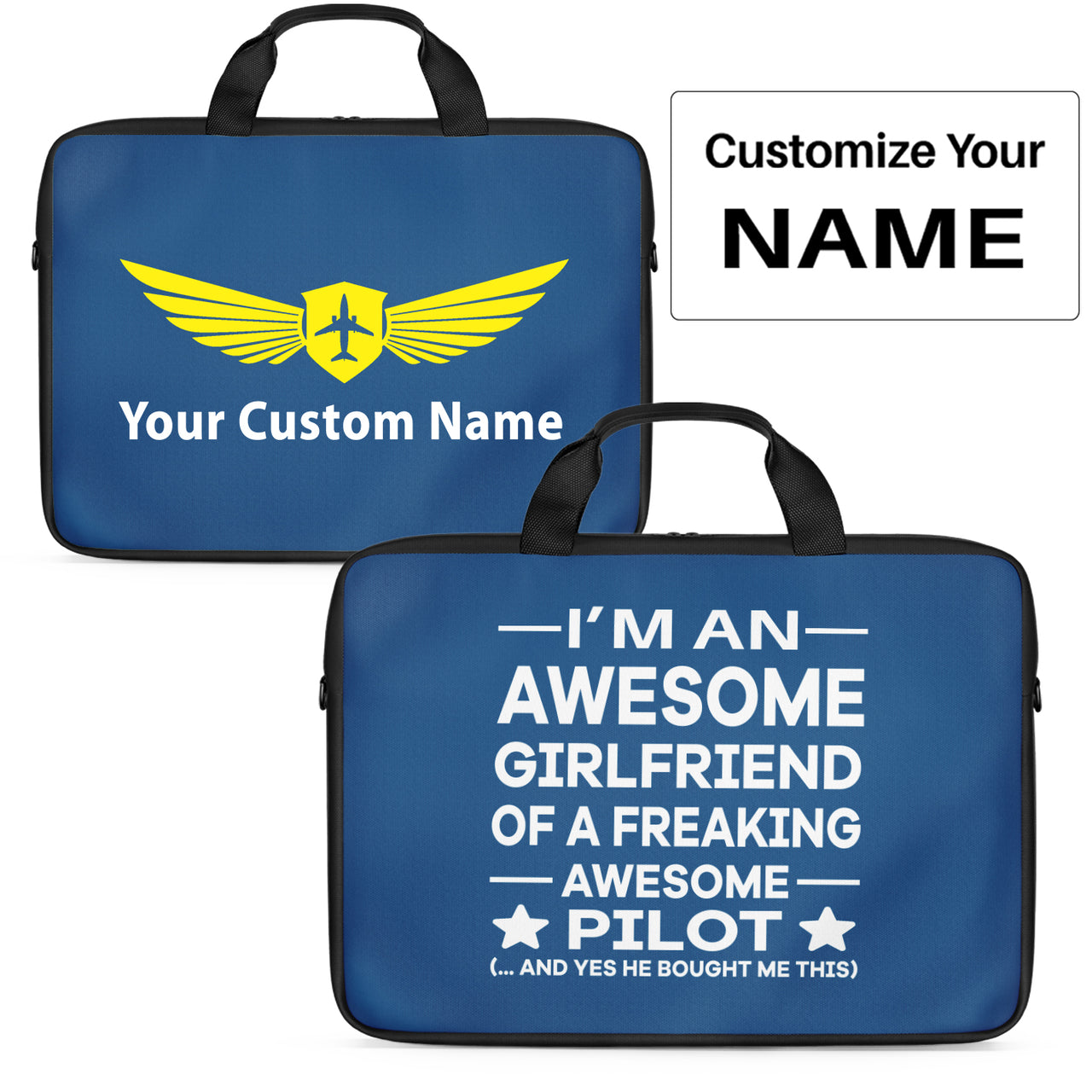 I am an Awesome Girlfriend Designed Laptop & Tablet Bags