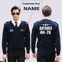 Thumbnail for Antonov AN-26 & Plane Designed Wool Pilot Sweaters