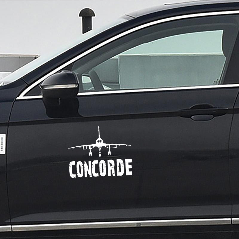 Concorde & Plane Designed Car Sticker