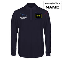 Thumbnail for The Sukhoi SU-35 Designed Long Sleeve Polo T-Shirts