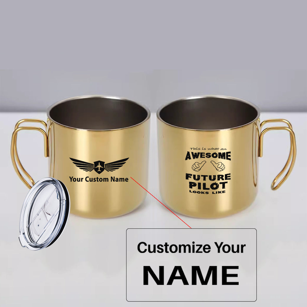 Future Pilot Designed Stainless Steel Portable Mugs
