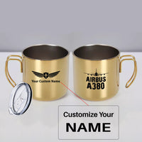 Thumbnail for Airbus A380 & Plane Designed Stainless Steel Portable Mugs