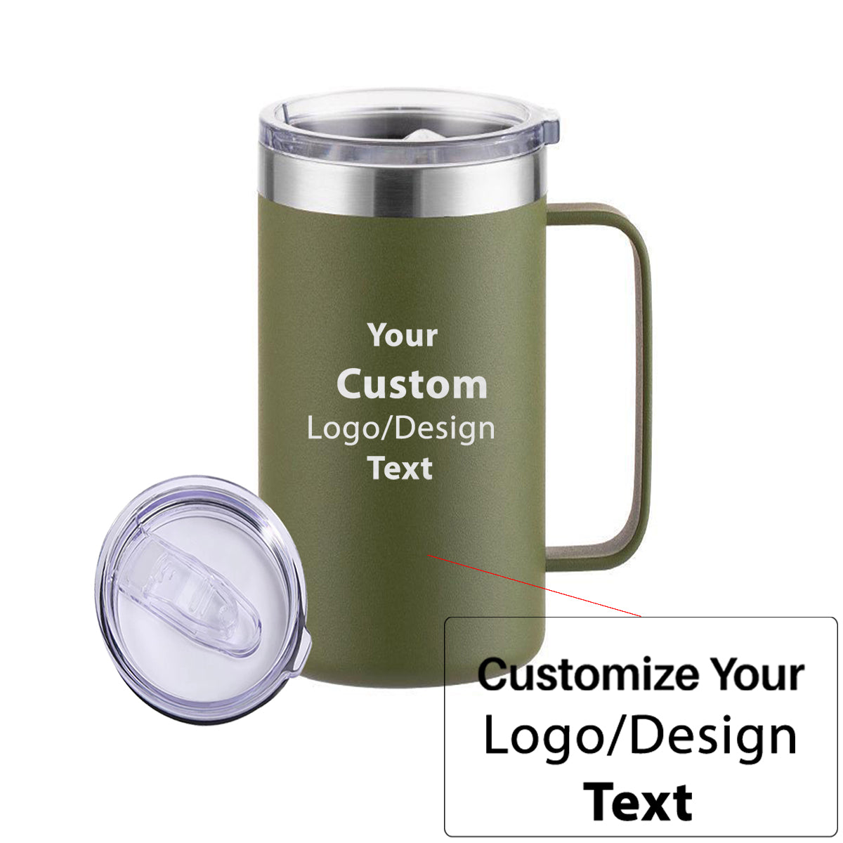 Custom Design Image Logo Designed Stainless Steel Beer Mugs