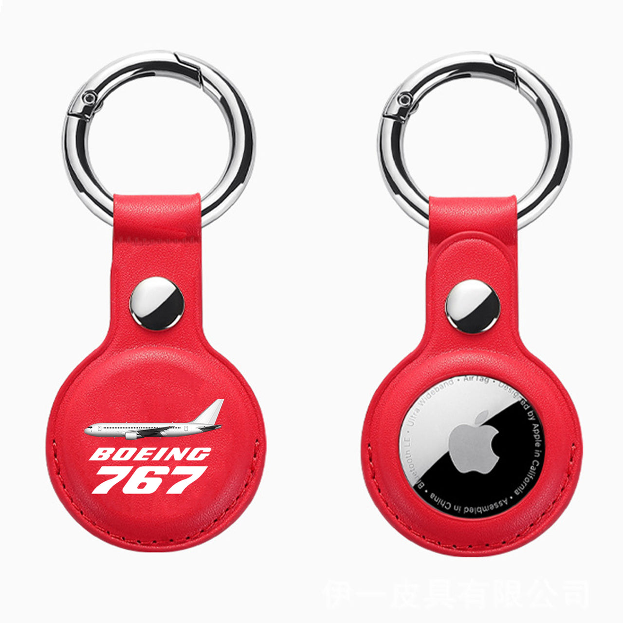 The Boeing 767 Design Airtags Leather Cases