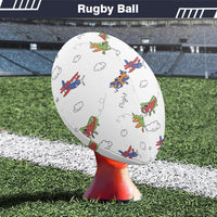 Thumbnail for Colorful Cartoon Planes Designed Rugby