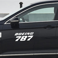 Thumbnail for Boeing 787 & Text Designed Car Sticker