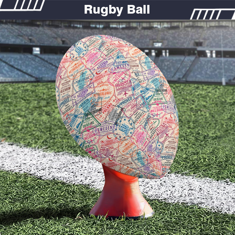 Passport Stamps Designed Rugby