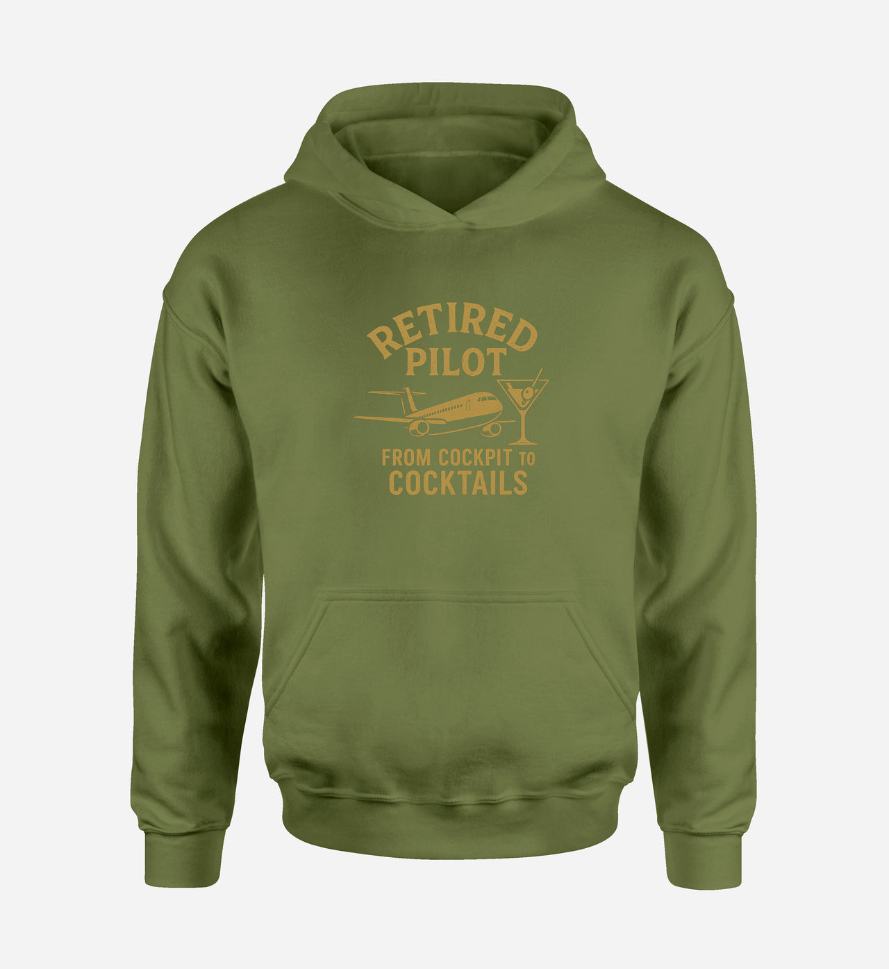 Retired Pilot & Coctails Designed Hoodies
