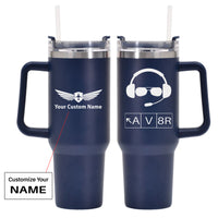 Thumbnail for AV8R 2 Designed 40oz Stainless Steel Car Mug With Holder