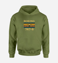 Thumbnail for Retro Boeign 747-8 Designed Hoodies