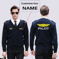 Thumbnail for Pilot & Badge Designed Wool Pilot Sweaters