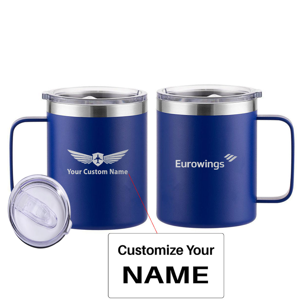 Eurowings Airlines Designed Stainless Steel Laser Engraved Mugs