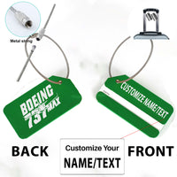 Thumbnail for Amazing 737 Max Designed Fashion Metal Luggage Tags