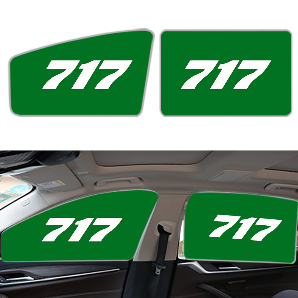 717 Flat Text Designed Car Sun Shade (Side window)