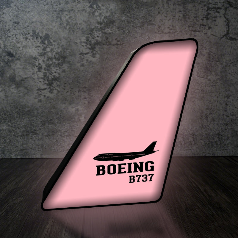 Boeing 737 Printed Designed Led Aircraft Tail & 3D Lamp - view 5