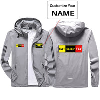 Thumbnail for Eat Sleep Fly (Colourful) Sport & Running Jackets