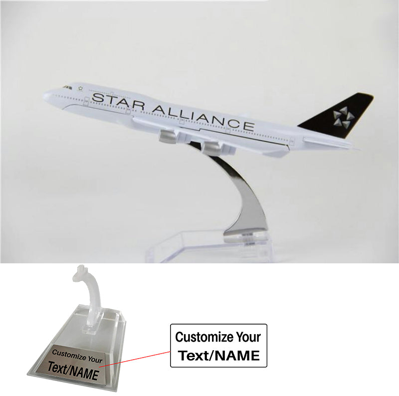 Boeing 747 (Star Alliance Livery) Airplane Model (16CM)